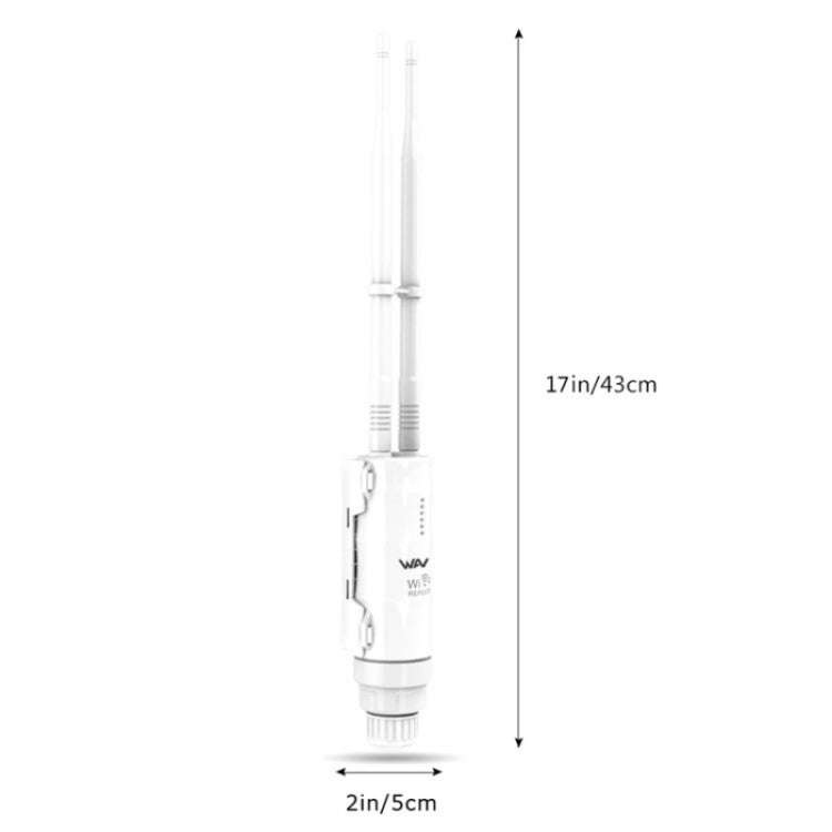 WAVLINK WN570HN2 With PoE Powered WAN/ AP / Repeater Mode 300Mbps Outdoor Router, Plug:US Plug