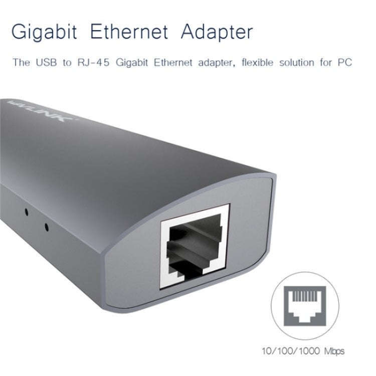 WAVLINK UH3031G/C Gigabit High Speed Hub Adapter Type-C to 3 x USB 3.0 + USB-C + RJ45 + DC Power ...