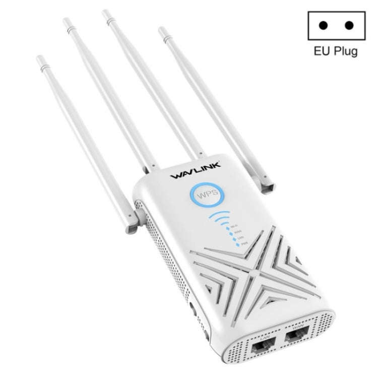 WAVLINK WN579X3 With 5dBi Antennas AC1200 Wireless Router 2.4G / 5G Dual Band WiFi Repeater, Plug...