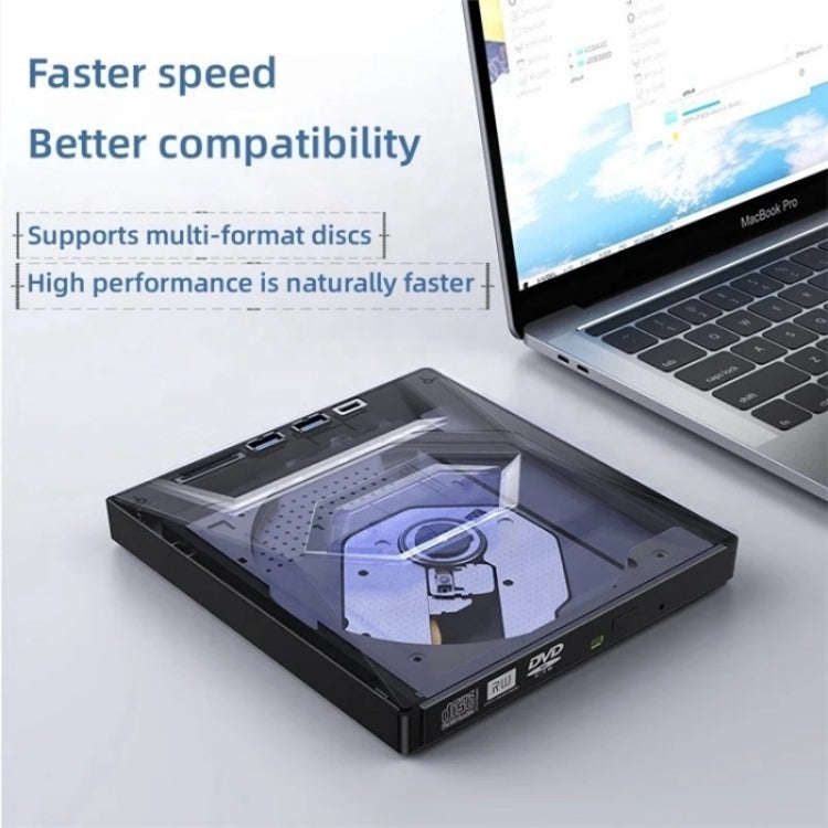B21-Y 3.0 USB External Mobile Multi-Function 5-in-1 Laptop Type-C DVD Recorder Optical Drive