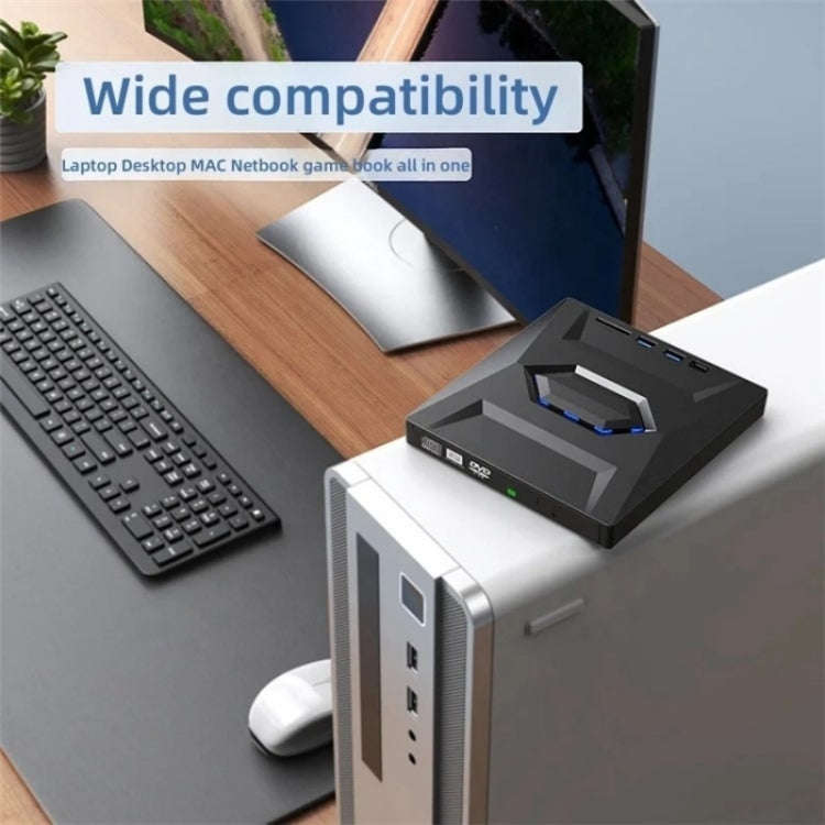 B21-Y 3.0 USB External Mobile Multi-Function 5-in-1 Laptop Type-C DVD Recorder Optical Drive
