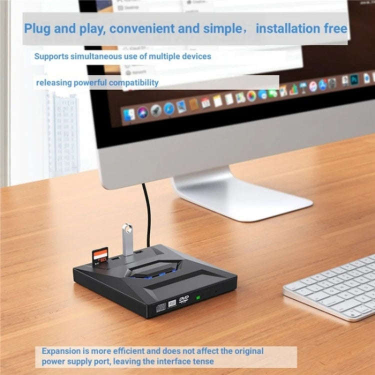 B21-Y 3.0 USB External Mobile Multi-Function 5-in-1 Laptop Type-C DVD Recorder Optical Drive
