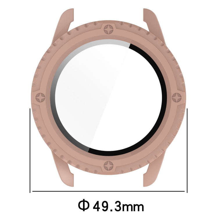 For Xiaomi Watch S3 PC + Tempered Film Integrated Watch Protective Case(Blue)