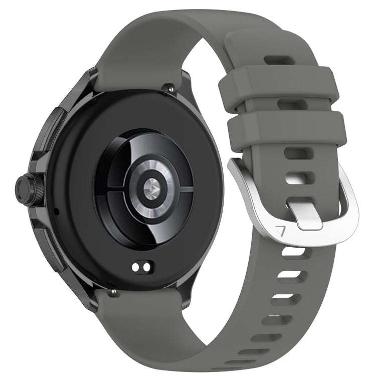 For Xiaomi Watch S3 Glossy Surface Silicone Watch Band(Dark Gray)