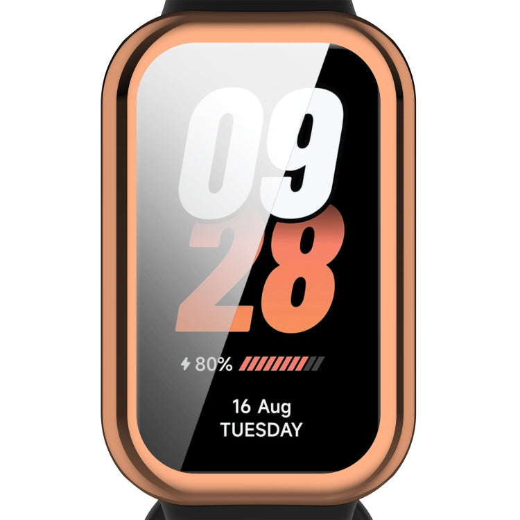 For Redmi Band 2 Full Package TPU Electroplated Watch Protective Case(Rose Gold)