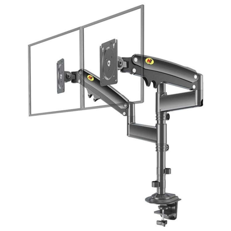 NORTH BAYOU NB H180 FP-2 Laptop Gas Spring Full Motion Dual Arm Clamp 22 - 32 inch LCD TV Monitor...
