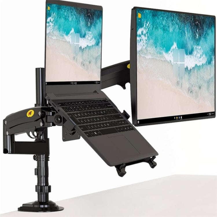 NORTH BAYOU NB H180 FP-2 Laptop Gas Spring Full Motion Dual Arm Clamp 22 - 32 inch LCD TV Monitor...