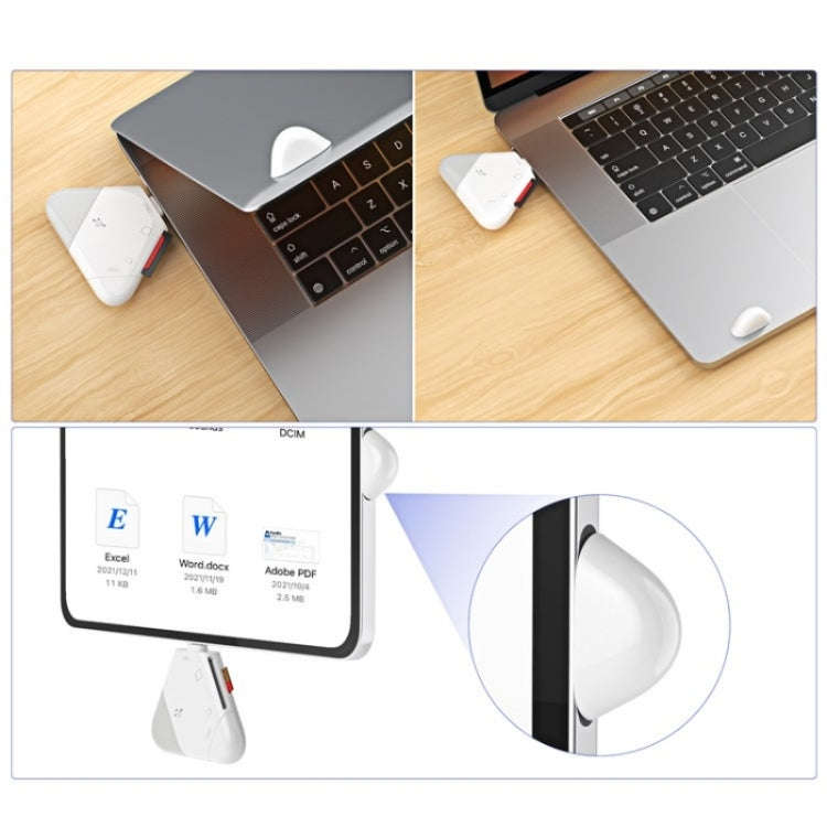 LCOPM For Type-C / USB Computer Android Magnetic Card Reader Tablet SD/TF OTG Card Reader