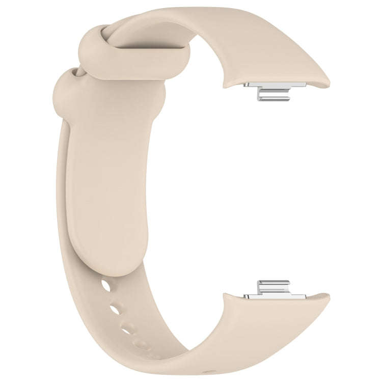For Redmi Watch 4 Solid Color Liquid Silicone Watch Band(Starlight)