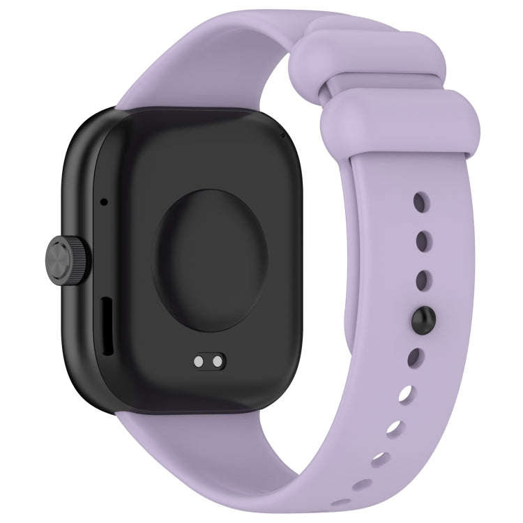 For Redmi Watch 4 Solid Color Liquid Silicone Watch Band(Purple)