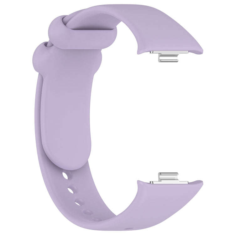 For Redmi Watch 4 Solid Color Liquid Silicone Watch Band(Purple)