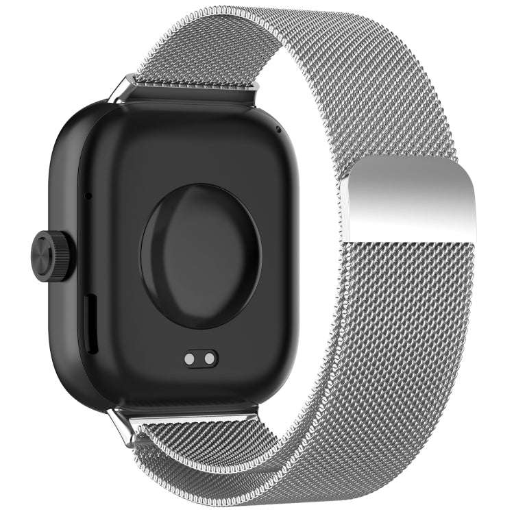 For Redmi Watch 4 Milan Magnetic Steel Mesh Watch Band(Silver)
