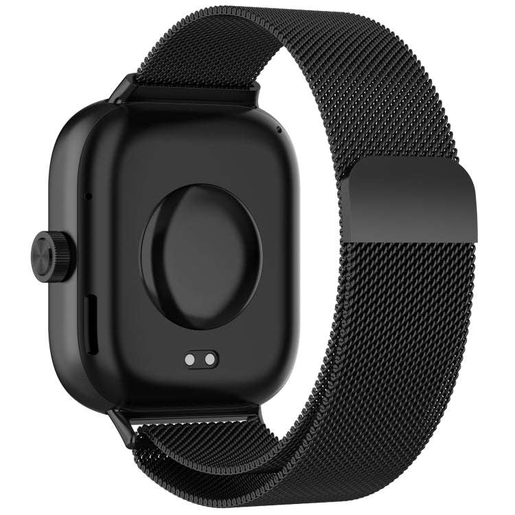 For Redmi Watch 4 Milan Magnetic Steel Mesh Watch Band(Black)
