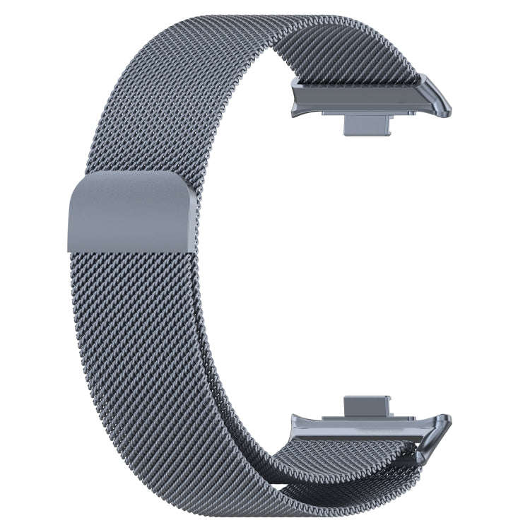 For Redmi Watch 4 Milan Magnetic Steel Mesh Watch Band(Gray)