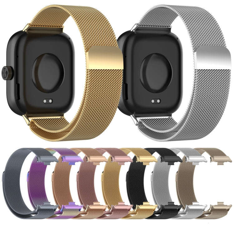 For Redmi Watch 4 Milan Magnetic Steel Mesh Watch Band(Starlight)
