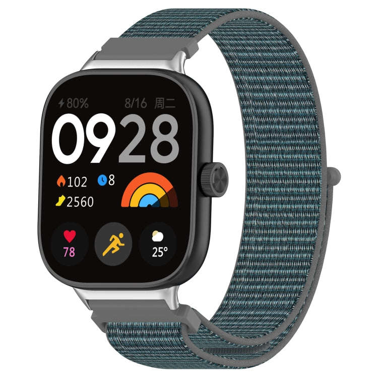 For Redmi Watch 4 / Watch 5 Nylon Loop Metal Connector Watch Band(Gray)