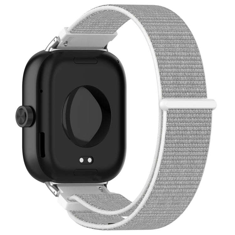 For Xiaomi Smart Band 9 Pro / 8 Pro Nylon Loop Metal Connector Watch Band(White)
