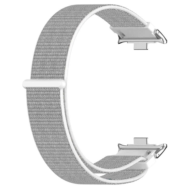 For Xiaomi Smart Band 9 Pro / 8 Pro Nylon Loop Metal Connector Watch Band(White)