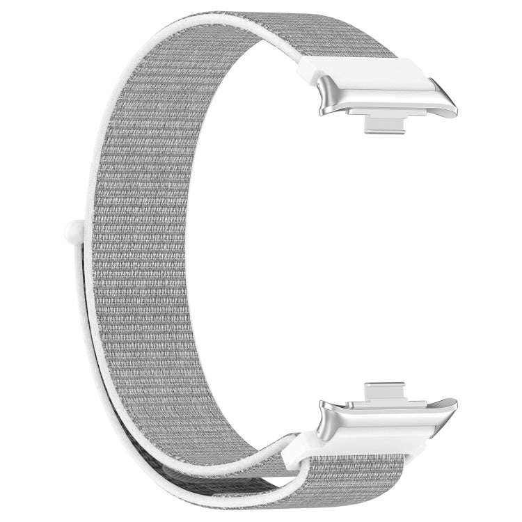 For Xiaomi Smart Band 9 Pro / 8 Pro Nylon Loop Metal Connector Watch Band(White)