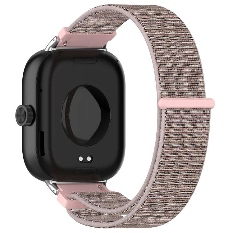 For Xiaomi Smart Band 9 Pro / 8 Pro Nylon Loop Metal Connector Watch Band(Pink)