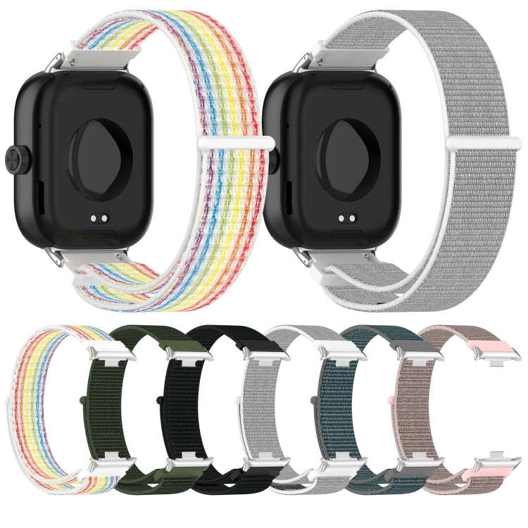 For Redmi Watch 4 / Watch 5 Nylon Loop Metal Connector Watch Band(Colorful)