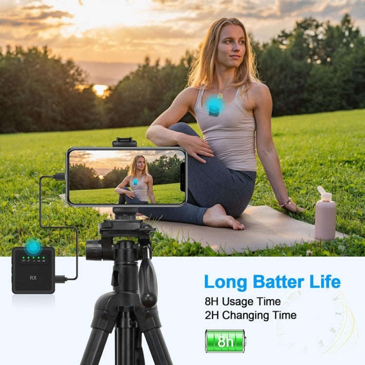 1 To 1 USB Lavalier Wireless Microphone for iPhone & iPad & Android & Cameras