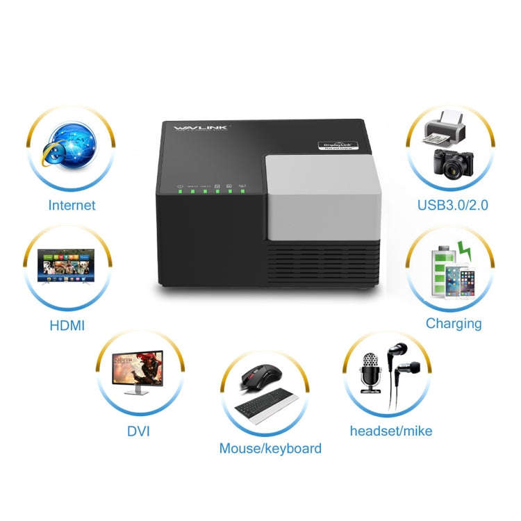 WAVLINK WL-UG39DK3 Fast Charging Gigabit Ethernet Dual Display Video Dock USB 3.0 Hub, Plug:UK Plug