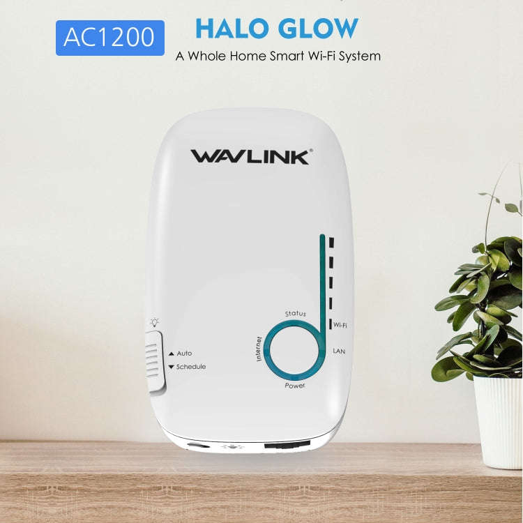 WAVLINK WN576K1 AC1200 Household WiFi Router Network Extender Dual Band Wireless Repeater, Plug:A...