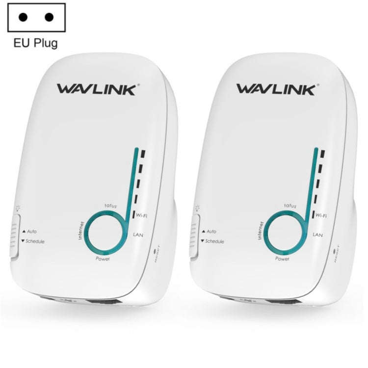 WAVLINK WN576K2 AC1200 Household WiFi Router Network Extender Dual Band Wireless Repeater, Plug:E...