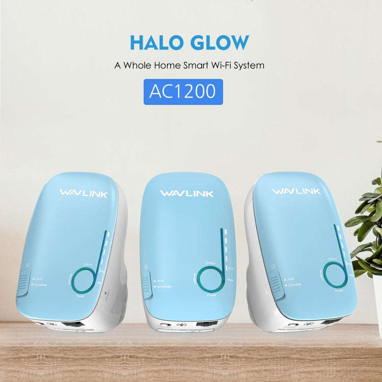 WAVLINK WN576K3 AC1200 Household WiFi Router Network Extender Dual Band Wireless Repeater, Plug:A...