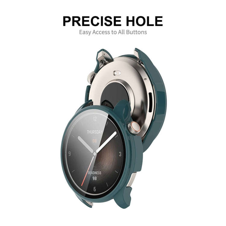 For Amazfit Balance A2286 ENKAY Hat-Prince Full Coverage Tempered Glass Film Integrated PC Watch ...