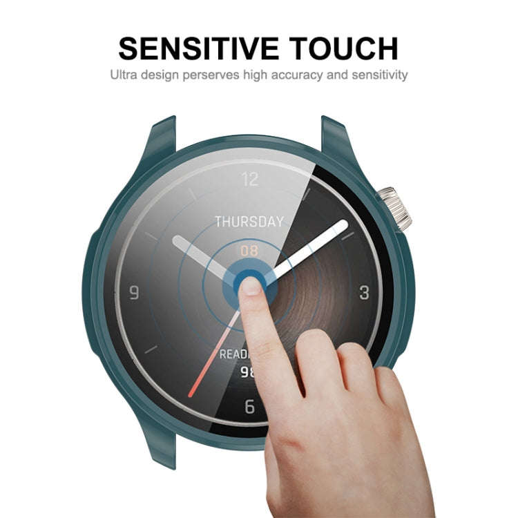 For Amazfit Balance A2286 ENKAY Hat-Prince Full Coverage Tempered Glass Film Integrated PC Watch ...