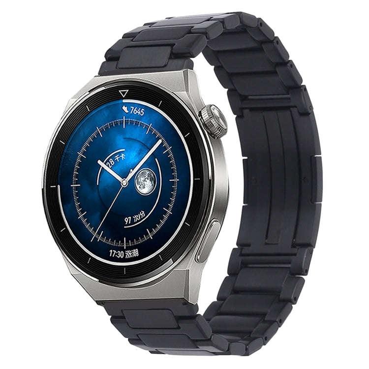 For Huawei Watch GT3 Pro 46mm / Watch GT3 46mm H-Shaped Folding Buckle Stainless Steel Metal Watc...