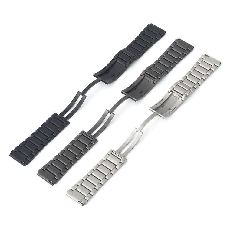For Huawei Watch GT2 Pro / GT 2e H-Shaped Folding Buckle Stainless Steel Metal Watch Band(Silver)