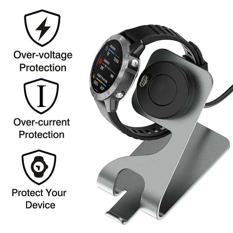 JUNSUNMAY For Garmin Venu 3 / Venu 3S USB Port Aluminum Alloy Watch Charger Holder, Length: 1.5m(...