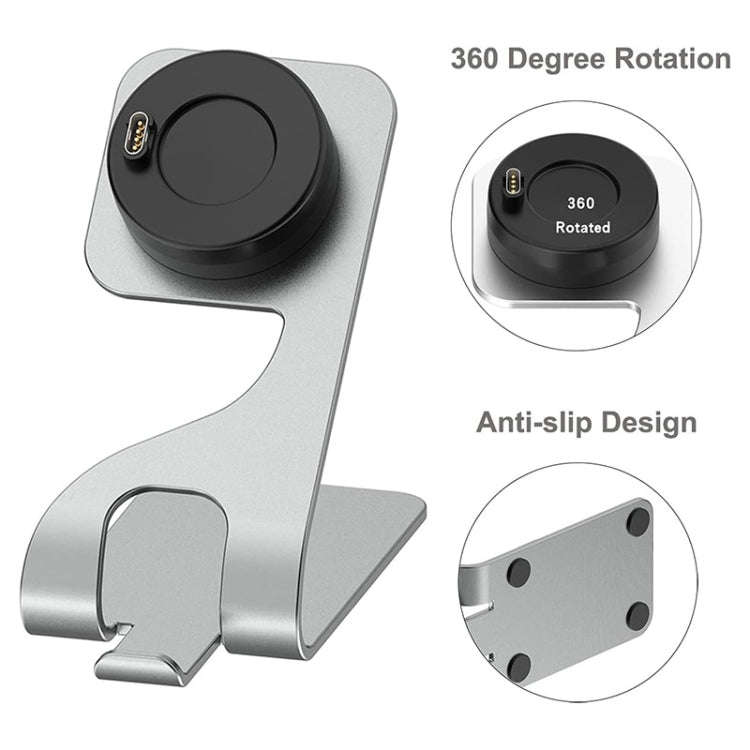JUNSUNMAY For Garmin Venu 3 / Venu 3S USB Port Aluminum Alloy Watch Charger Holder, Length: 1.5m(...
