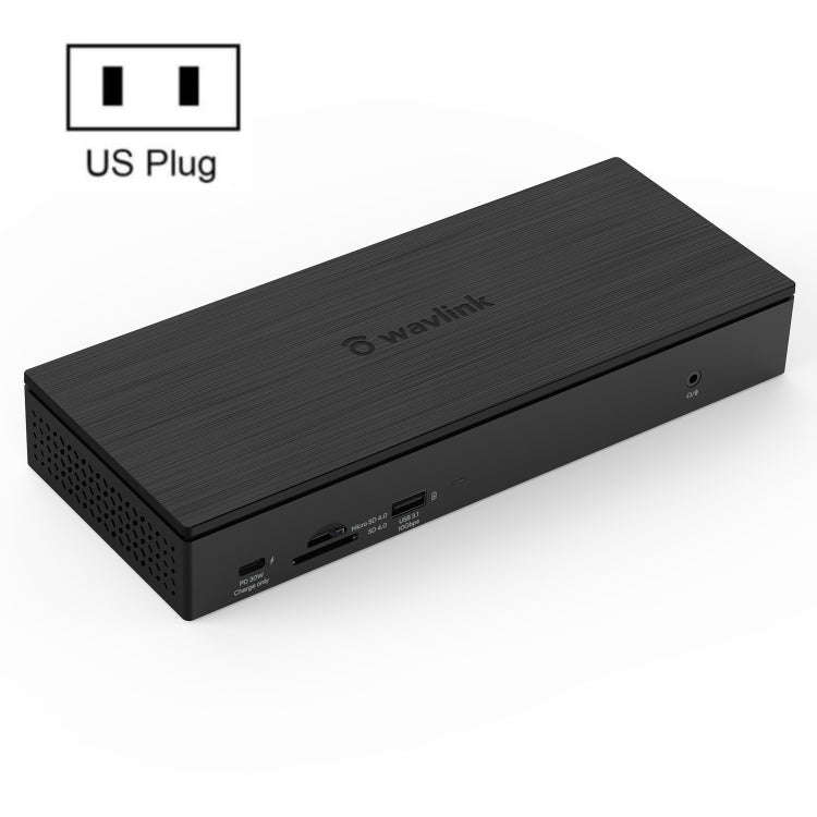 WAVLINK UG69PD10 1 to 4 Screens 4K/5K AV Transfer USB-C to HD Type-C Docking Station Hub, Plug:US...