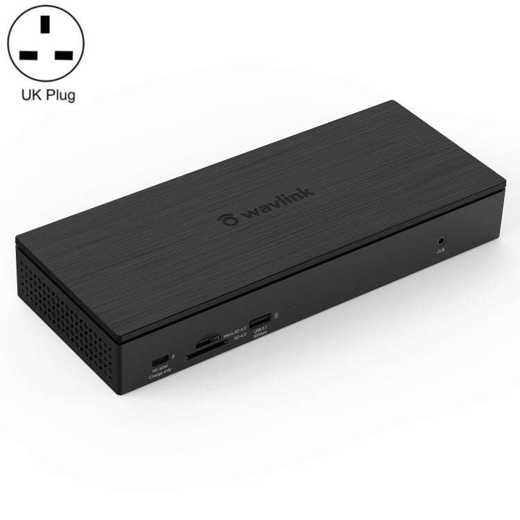 WAVLINK UG69PD10 1 to 4 Screens 4K/5K AV Transfer USB-C to HD Type-C Docking Station Hub, Plug:UK...