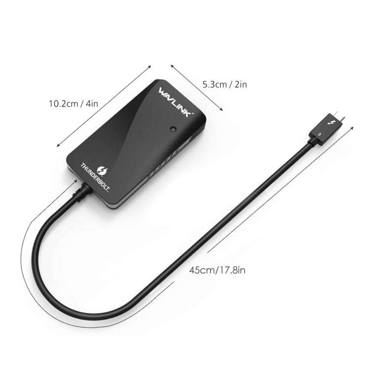 WAVLINK WL-UTA01H Type-C Thunderbolt 3 to Dual HDMI Multi-Screen Extender Splitter Adapter