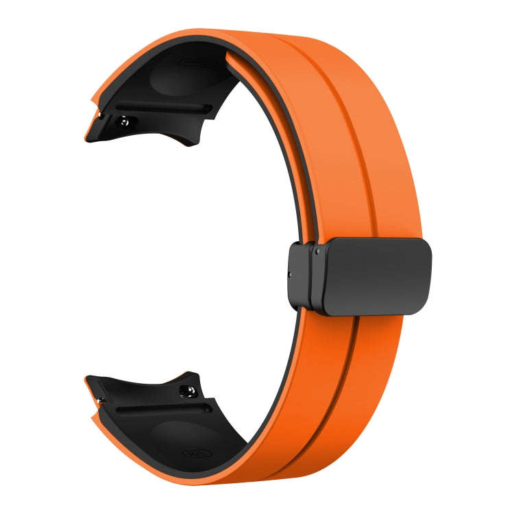 For Samsung Galaxy watch 5 Pro Golf Edition Two Color Magnetic Folding Buckle Silicone Watch Band...