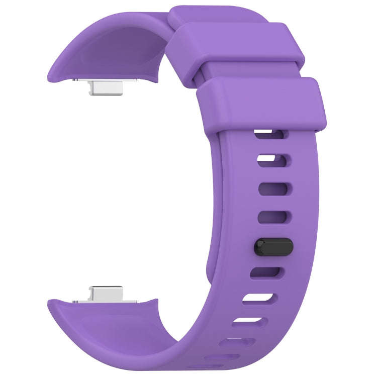 For Redmi Watch 4 Solid Color Silicone Sports Watch Band(Purple)