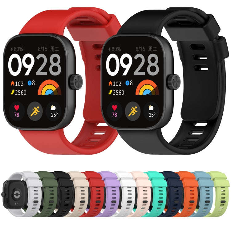 For Redmi Watch 4 Solid Color Silicone Sports Watch Band(Light Blue)