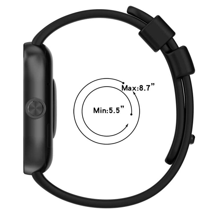 For Redmi Watch 4 Solid Color Silicone Sports Watch Band(Red)