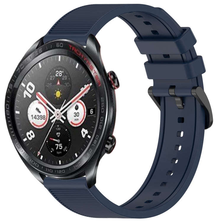 For Honor Watch Dream 22mm Textured Silicone Solid Color Watch Band(Midnight Blue)