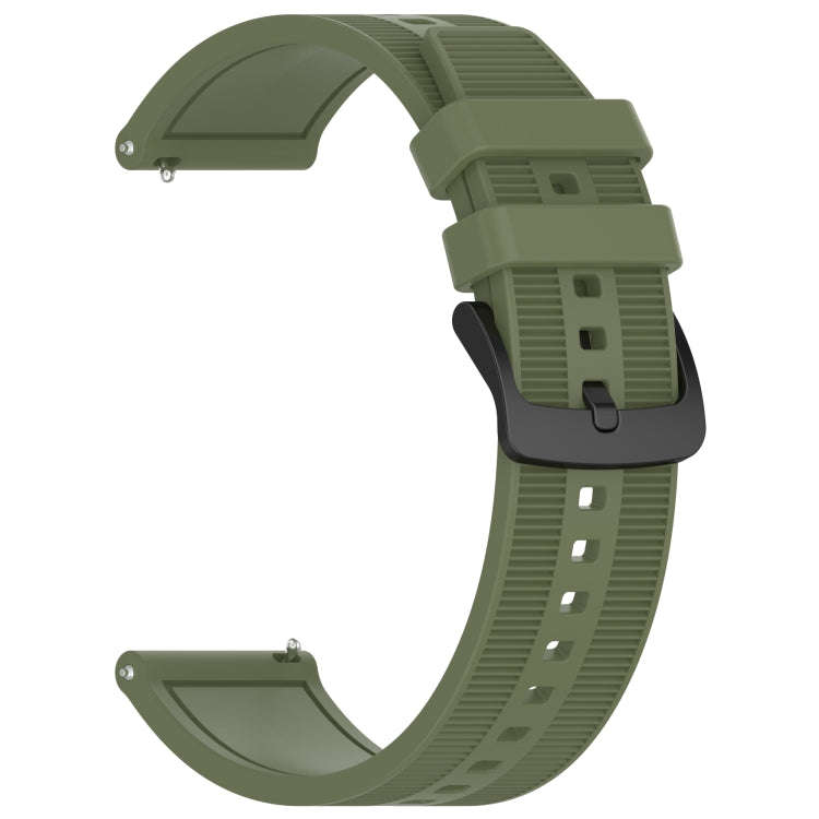 For Xiaomi MI Watch Color 2 22mm Textured Silicone Solid Color Watch Band(Green)