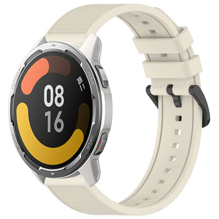 For Xiaomi MI Watch Color 2 22mm Textured Silicone Solid Color Watch Band(Starlight)