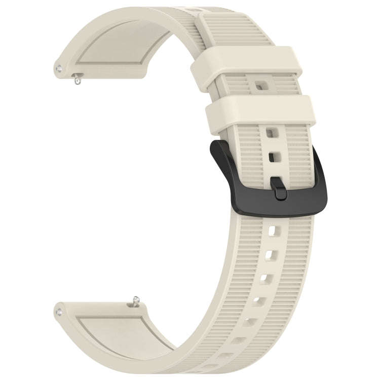 For Xiaomi MI Watch Color 2 22mm Textured Silicone Solid Color Watch Band(Starlight)