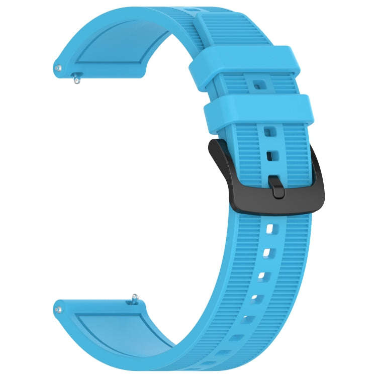 For Xiaomi MI Watch Color 22mm Textured Silicone Solid Color Watch Band(Sky Blue)