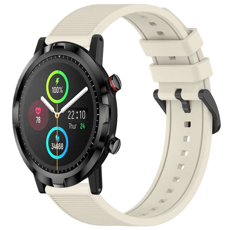 For Xiaomi Haylou RT LS05S 22mm Textured Silicone Solid Color Watch Band(Starlight)
