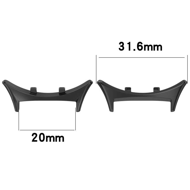 For vivo Watch 3 1 Pair Metal Watch Band Connector(Gold)